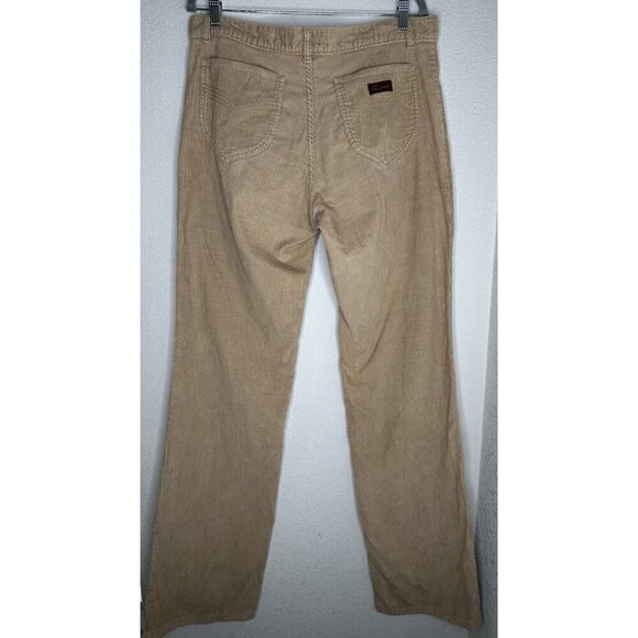 Vintage Oz Jeans Corduroy Pants Mens Tag 38 (Fits 36x35.5) Tan 70s Flare Cords - Picture 3 of 13